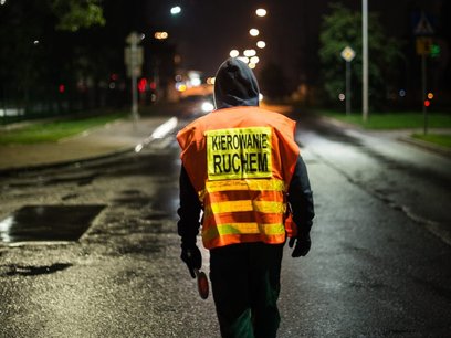 Drogowcy pracują na skrzyżowaniu ulic Wólczyńskiej i Nocznickiego. Prace będą prowadzone także w noc