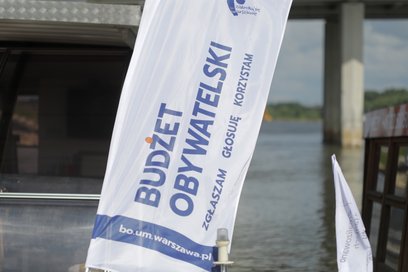 Rejsu po Wiśle promujący głosowanie w ramach budżetu obywatelskiego