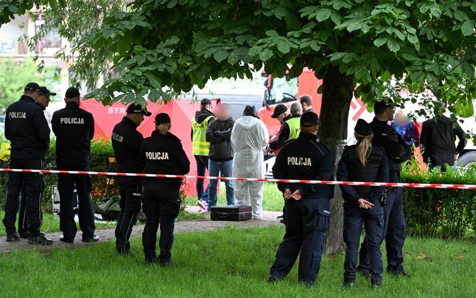 Do ofiary podszedł mężczyzna, który oddał dwa strzały z broni krótkiej. Gdy pokrzywdzony upadł na zi