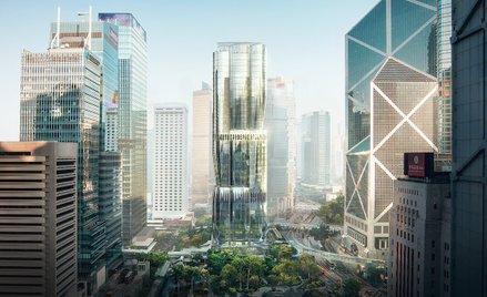 Biurowiec zajął miejsce parkingu wielopoziomowego.