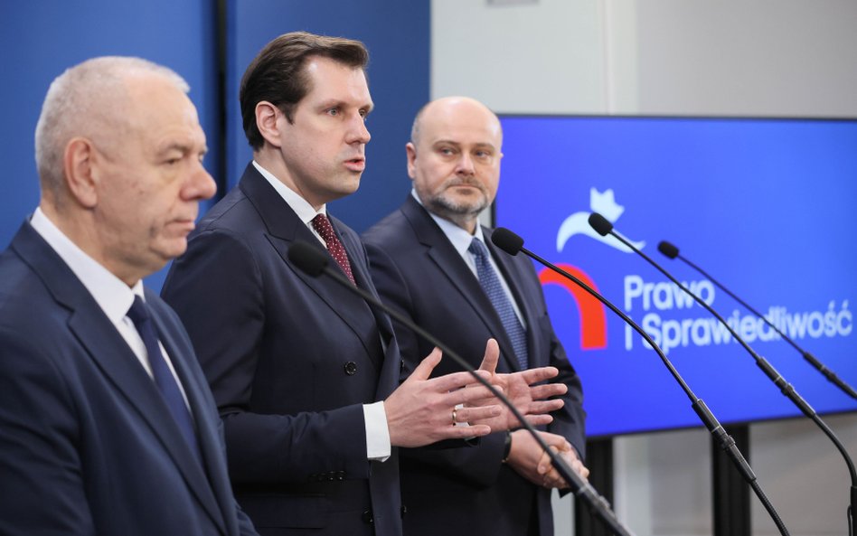 Jacek Sasin i Tobiasz Bocheński