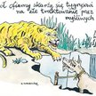 Komentarz rysunkowy. Kozioł ofiarny skarży się tygrysowi