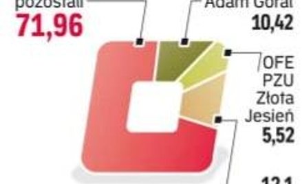 Prezes ma dużo akcji