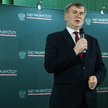 Nowy prezes Zbigniew Kapiński podczas konferencji prasowej w holu głównym Sądu Najwyższego