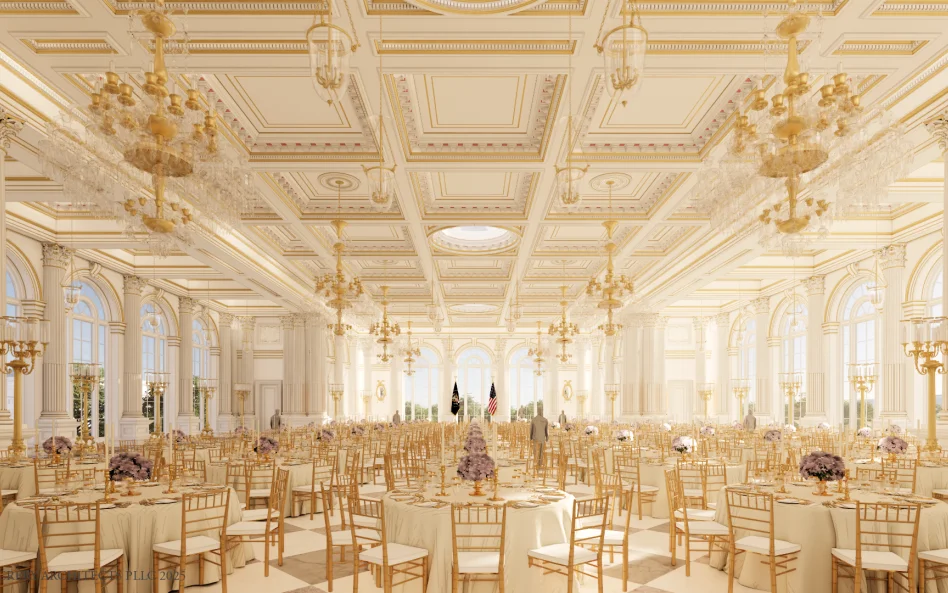Tak ma wyglądać sala balowa, która powstanie w Białym Domu