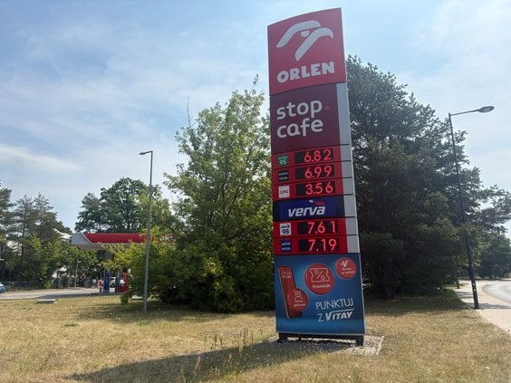 Stacja Orlen na ulicy Pożaryskiego w Warszawie