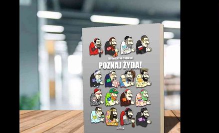 Kadr z materiału w Mediach Narodowych poświęconego książce "Poznaj Żyda"