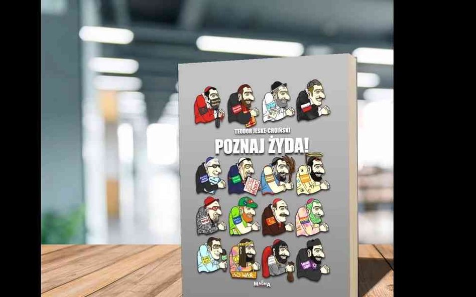 Kadr z materiału w Mediach Narodowych poświęconego książce "Poznaj Żyda"