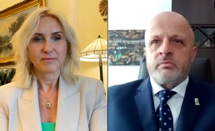 Urszula  Pasławska i Piotr Gąciarek