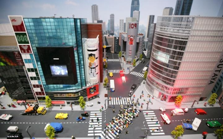 Panorama Tokio wykonana z klocków lego