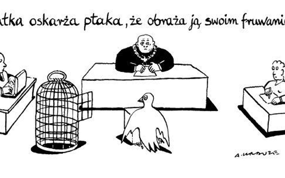 Komentarz rysunkowy. Klatka oskarża