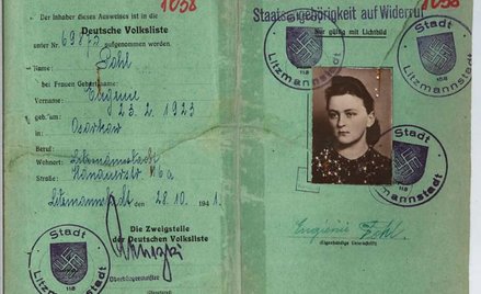 legitymacja osoby wpisanej na Volkslistę