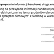 WZÓR. Zgoda na otrzymywanie informacji handlowej drogą elektroniczną