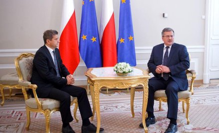 Janusz Palikot i Bronisław Komorowski