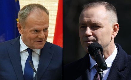 Donald Tusk i Karol Nawrocki