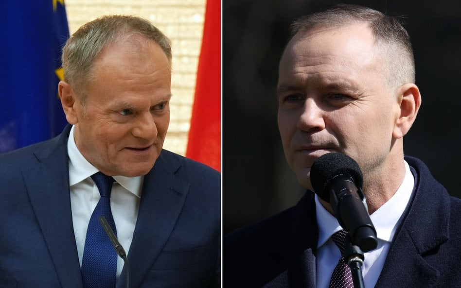 Donald Tusk i Karol Nawrocki