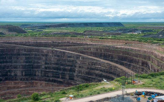 Kopalnia diamentów w Letlhakane w Botswanie.
