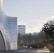 Projekt cerkwi ze schronem to dzieło kijowskiej pracowni Aranchii Architects.