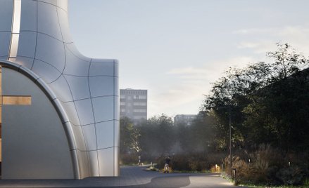 Projekt cerkwi ze schronem to dzieło kijowskiej pracowni Aranchii Architects.