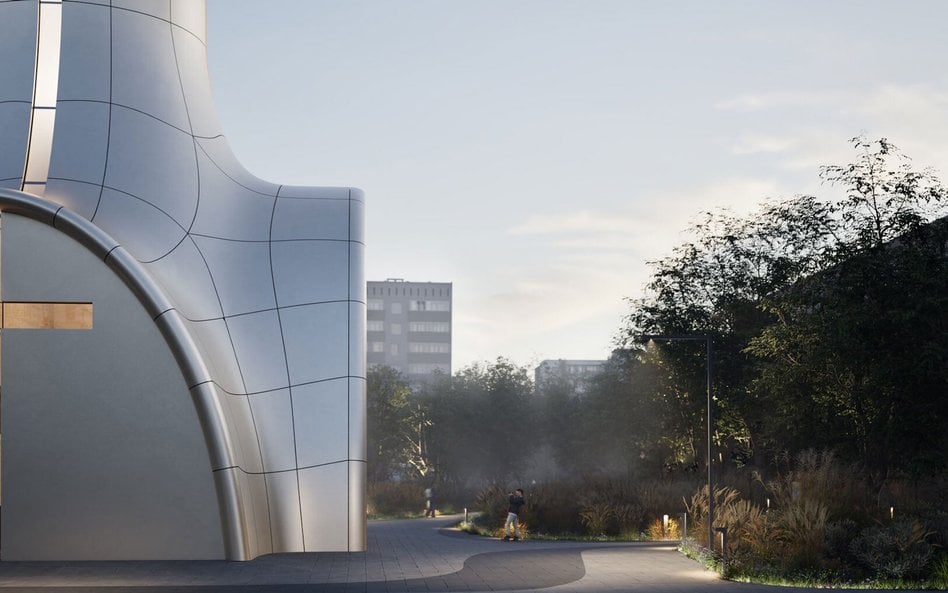 Projekt cerkwi ze schronem to dzieło kijowskiej pracowni Aranchii Architects.