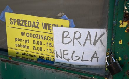 Brak asortymentu w punkcie sprzedaży węgla w Kolbuszowej