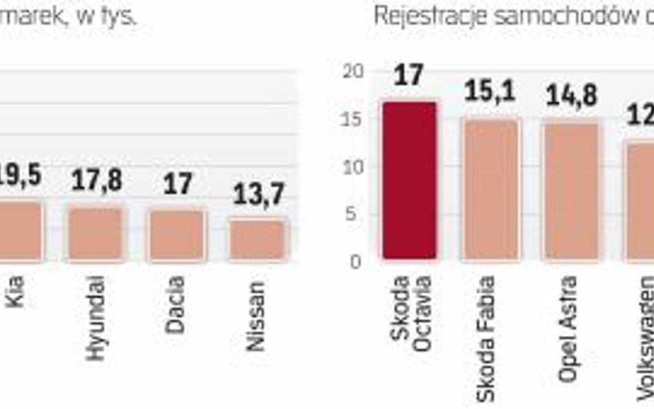 Polskim rynkiem nowych samochodów rządzi skoda
