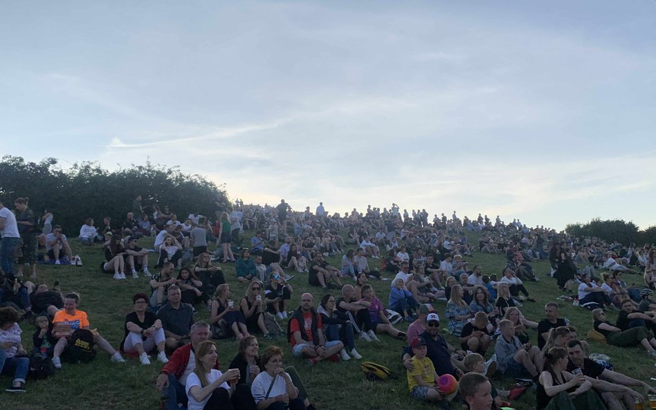 Stroma górka była najlepszym miejscem do podziwiania występów