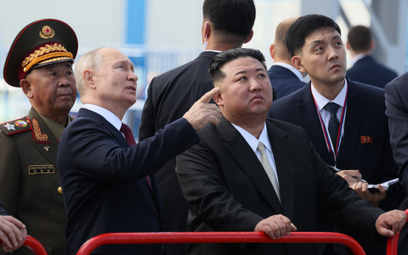 Putin i Kim Dzong Un na kosmodromie Wostocznyj