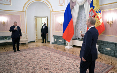 Viktor Orban w czasie spotkania z Władimirem Putinem