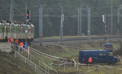 Miejsce, w którym doszło do aktu dywersji na kolei