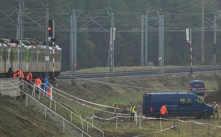Miejsce, w którym doszło do aktu dywersji na kolei