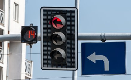 Sekundniki informujące ile czasu zostało do zmiany świateł