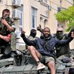 Bojownicy Grupy Wagnera po przejęciu kontroli nas częścią Rostowa nad Donem w 2023 r.