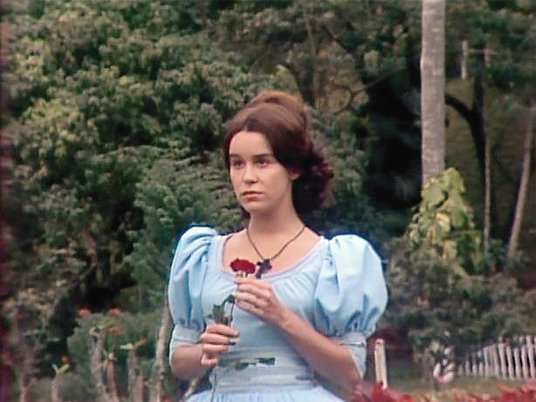 Lucélia Santos jako tytułowa bohaterka brazylijskiego serialu „Niewolnica Isaura”