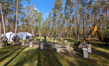 Prace ekshumacyjne w Lasach Dąbrowickich