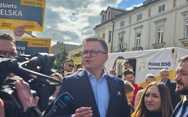 Szymon Hołownia spotkał się z wyborcami w Wieliczce