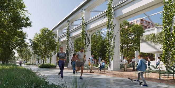 Projekt jest elastyczny: pierwszy etap posiada tradycyjne garaże, ale kolejne etapy mogą zakładać ic