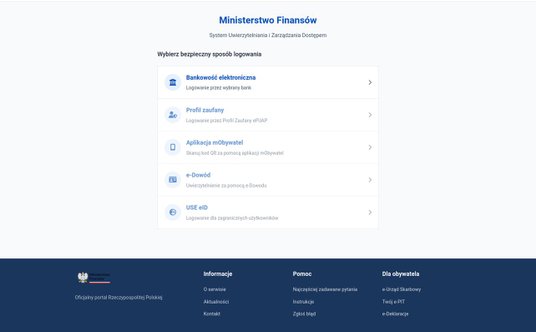 Fałszywe strony zawierają logotypy ministerstwa i elementy znane z platformy login.gov.pl