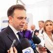 Minister finansów i gospodarki Andrzej Domański podczas Europejskiego Kongresu Gospodarczego w Katow