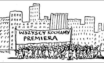 Komentarz rysunkowy. Wszyscy kochamy premiera