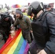 Demonstracja środowiska LGBT w Petersburgu, 1 maja 2018