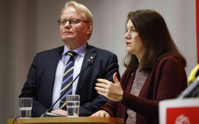 Minister obrony Szwecji, Peter Hultqvist i minister spraw zagranicznych Szwecji, Ann Linde