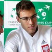Jerzy Janowicz i kapitan polskiego zespołu Radosław Szymanik