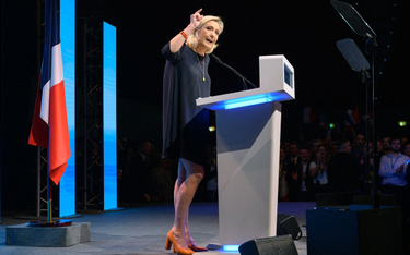 Marine Le Pen, przewodnicząca Zjednoczenia Narodowego, w ramach kampanii do Parlamentu Europejskiego