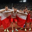 Brązowa sztafeta 4x100 m: Adrian Brzeziński, Przemysław Słowikowski, Patryk Wykrota i Dominik Kopeć