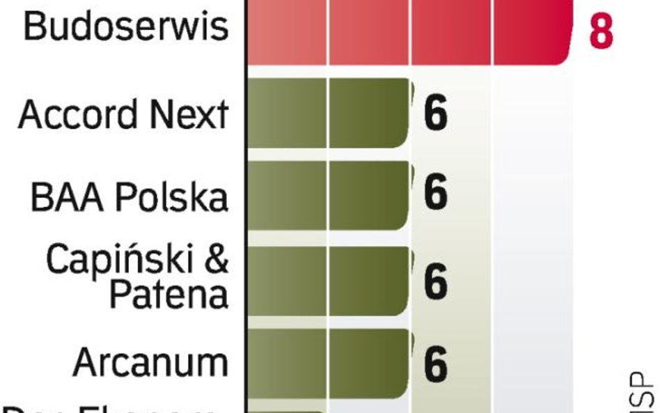 Mali wciąż górą. Wśród wybranych w tym roku doradców nadal dominują mniejsze firmy. Ich głównym atut