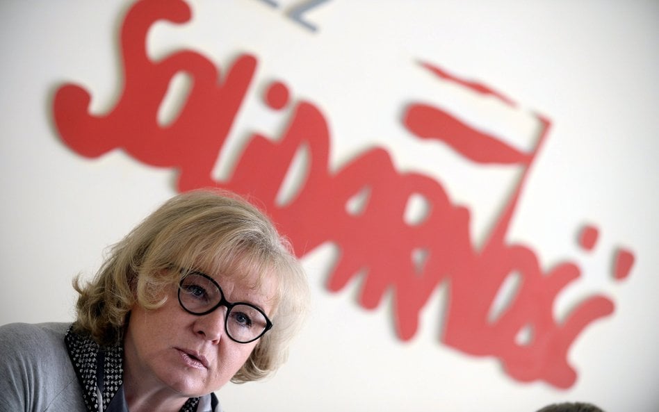 Szefowa Sekretariatu Ochrony Zdrowia NSZZ "Solidarność" Maria Ochman,