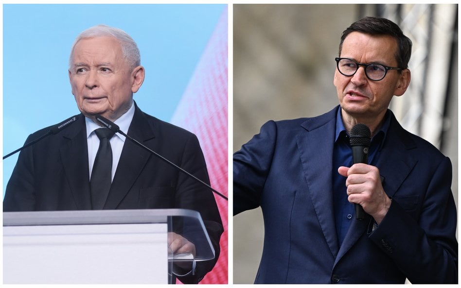 Jarosław Kaczyński i Mateusz Morawiecki