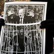 Protest przed ambasadą białoruską w Kijowie
