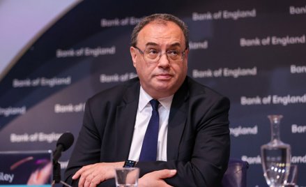 Andrew Bailey, prezes Banku Anglii. Fot. Hollie Adams/Bloomberg